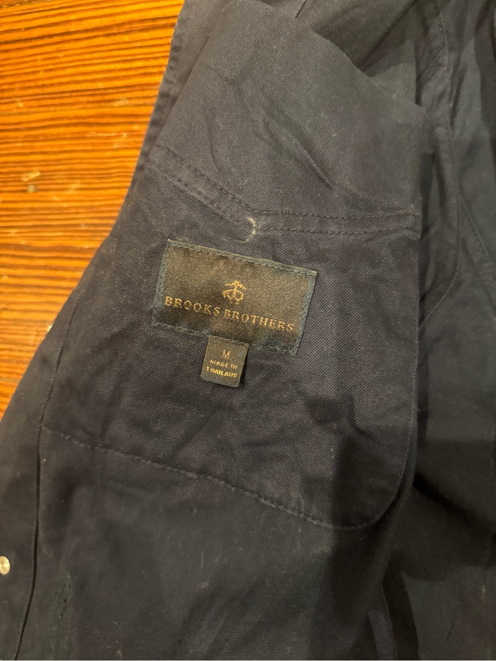 Brooks Brothers Navy Lightweight Shirt Jacket - Picture 4 of 5